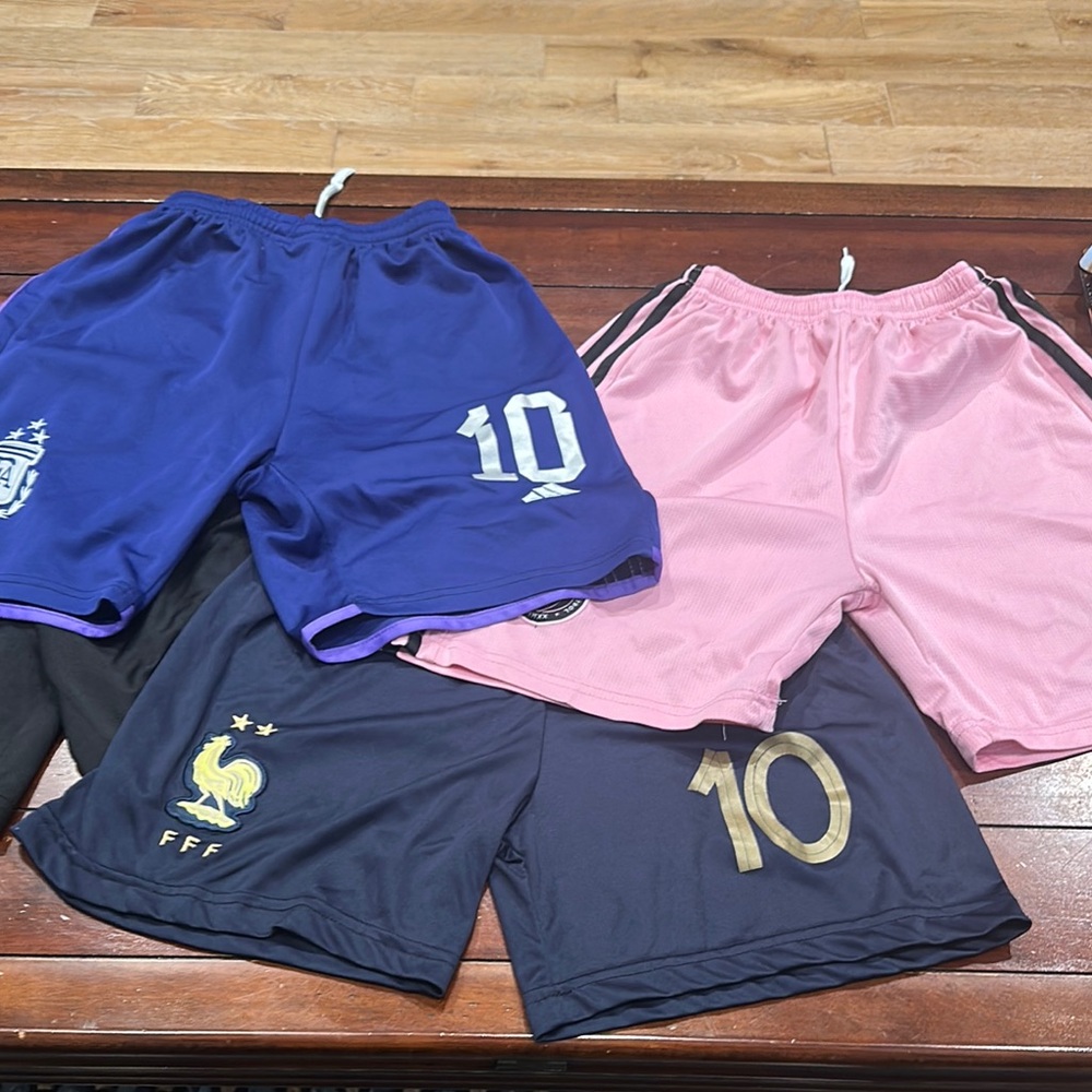Adidas Kids Shorts Set - Blue, Pink, Black